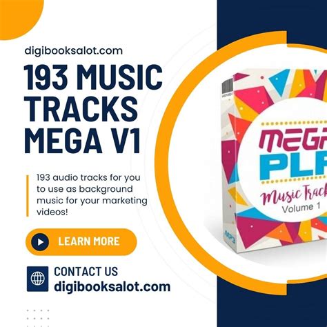 193 Music Tracks Mega V1 — with Resell Rights - Digi Books Alot - Medium