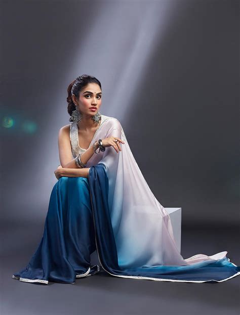 Pink & Blush Ombre Saree – QUERATED