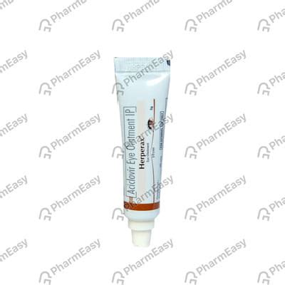Herperax 5 %W/W Eye Ointment (5): Uses, Side Effects, Price & Dosage ...