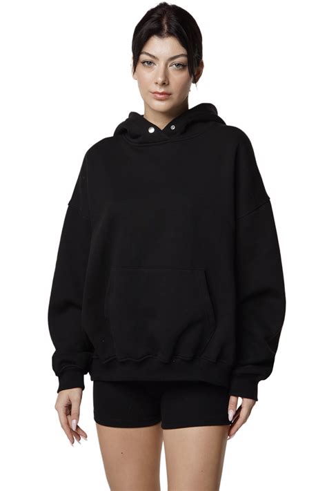 HOODED SWEATSHIRT - BLACK