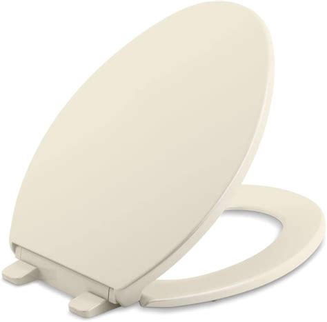 Buy KOHLER K-4774-47 Brevia Elongated Toilet Seat, in Almond, L 18-5/8 ...