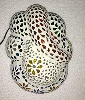 Glass Mosaic Devine Blessing God Ganesh Wall Lamp Light with All ...