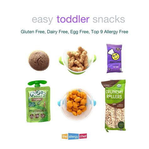 Easy Gluten Free Snacks & Dairy Free Snacks for Toddlers