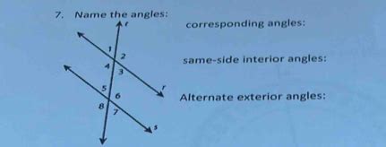 Image result for Same Side Corresponding Angles