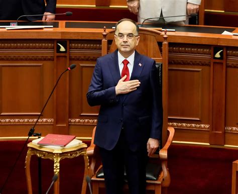 The new president Bajram Begaj takes the oath