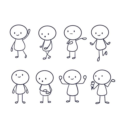 Petit Bonhomme Blanc - Vecteurs : téléchargez gratuitement des vecteurs ...