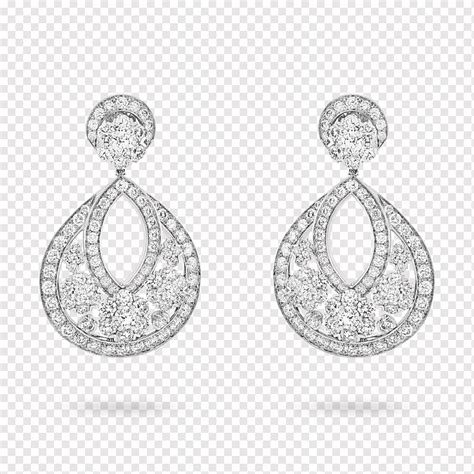 Earring Van Cleef & Arpels Jewellery Diamond Cubic zirconia, Jewellery ...