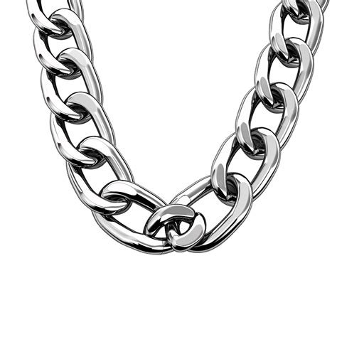 Silver Chain Hanging On Transparent Background, Silver Chain, Chain ...