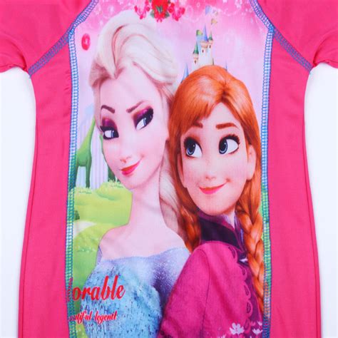Latest Designer Frozen Elsa Print Long Swimwear for Baby Girls in India