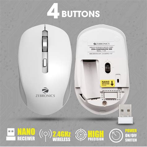Zebronics Companion 500 Keyboard and Mouse Combo