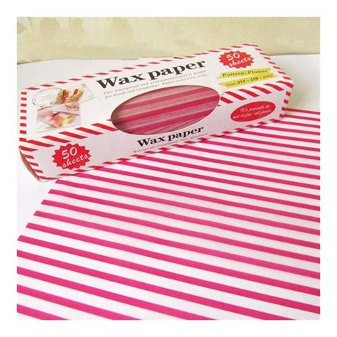 Buy XSRJ 50Pcs/Lot Wax Paper Food Grade Grease Paper Food Wrappers ...