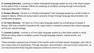 Image result for Rarest Language