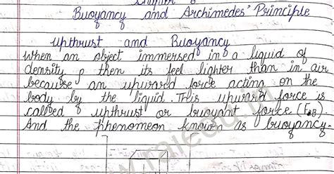 UPTHRUST | BUOYANCY | CAUSE | MATHEMATICAL EXPRESSION | PROPERTIES ...