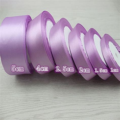 Generic 50mm : (25 Yards/roll) 1-5cm Violet Single Face Satin Ribbon ...