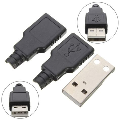 Buy USB A type 4 Pin Male Connector with Plastic Enclosure Online At ...