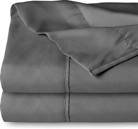 Amazon.com: Bare Home Queen Flat Sheet - Premium 1800 Ultra-Soft Top ...