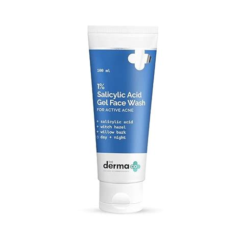 The Derma Co 1% Salicylic Acid Gel Face Wash with Salicylic Acid ...