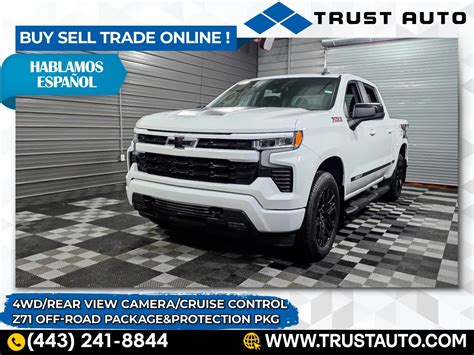Used 2022 Chevrolet Silverado 1500 RST 4WD Crew Cab Pickup Truck w/Z71 Off-Road and Protection ...