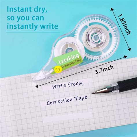 Buy Lzerking Correct Correction Tape,White,32-Count,Transparent ...