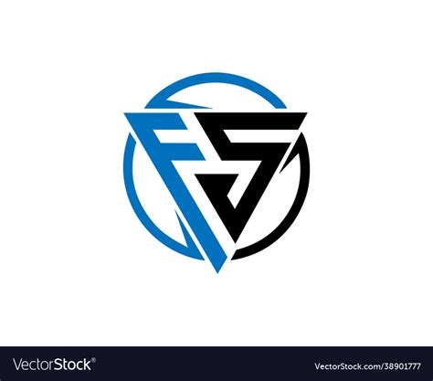 Fs logo design Royalty Free Vector Image - VectorStock