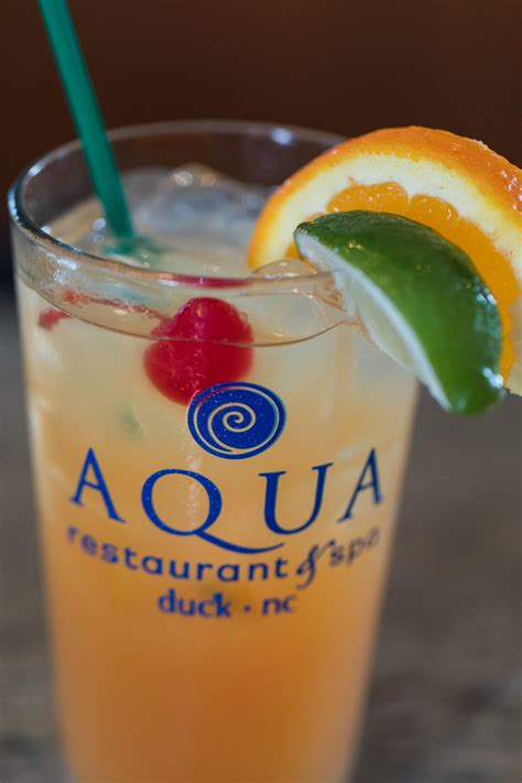 Handcrafted Creative Cocktails - AQUA Restaurant Duck NC Outer Banks