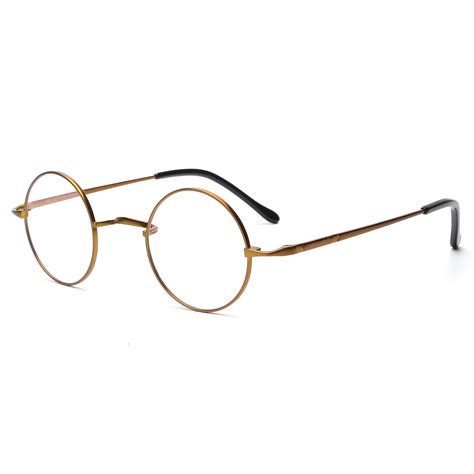Buy AMILLET Small Round Glasses for Men/Women,Titanium Round Non ...