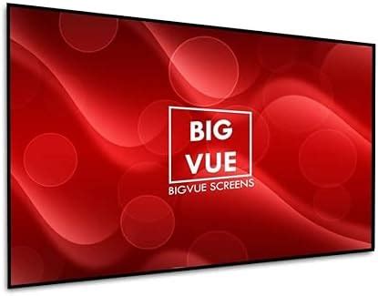 BIG VUE 1 Cm Edge 150 Inches Fixed Frame Projector Screen 16:9 Diagonal ...