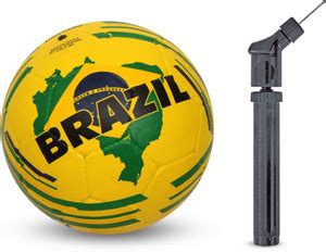 NIVIA COUNTRY COLOR BRASIL FOOTBALL+ BALL PUMP - DOUBLE ACTION Football ...