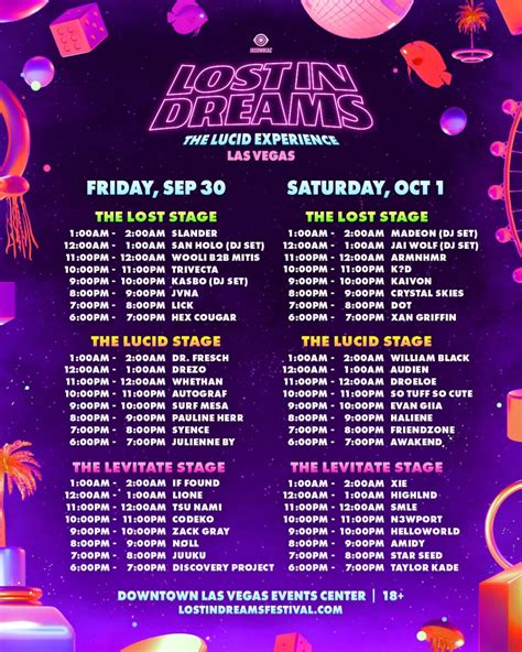 Prepare for this weekend’s Lost in Dream festival with map & schedule ...