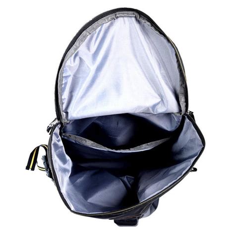 Black Nylon Unisex Casual Adventure Companion Trekking Rucksack Bag ...