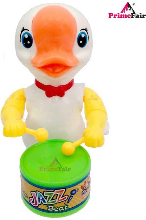 PRIMEFAIR Funny Key-Operated Drummer Toy with Drumming and Dancing ...