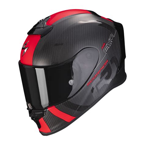 Scorpion Exo-R1 Evo Carbon Air Mg Black Red Helmet