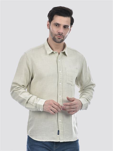 Buy Men's Solid Pista Regular Fit Shirt Online | Numero Uno