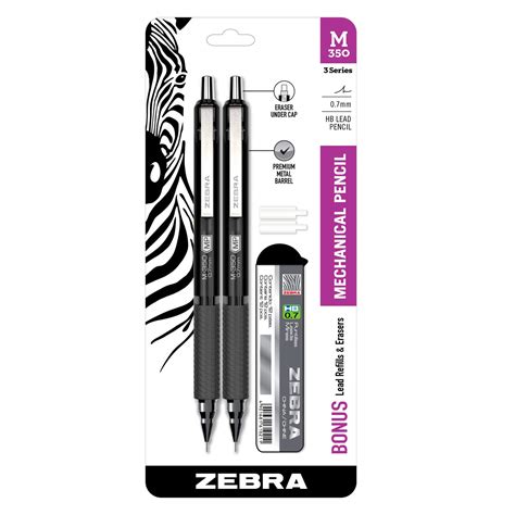 Zebra Pen M-350 Mechanical Pencil, 0.7mm Point Size, Crimson Red Barrel ...