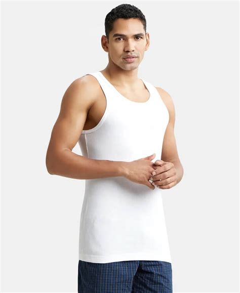 Buy Jockey Elance Rib Vest for Men Pack of 2 8823 Online - Route2Fashion