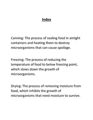 The role of enzyme in food processing 1 - The role of enzyme in food ...