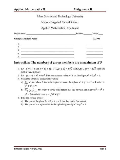 Image result for Applied Math Worksheets PDF
