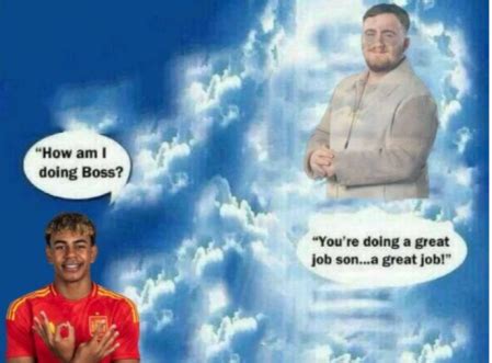 Cómico 'dardo' de Luke Litter a Lamine Yamal