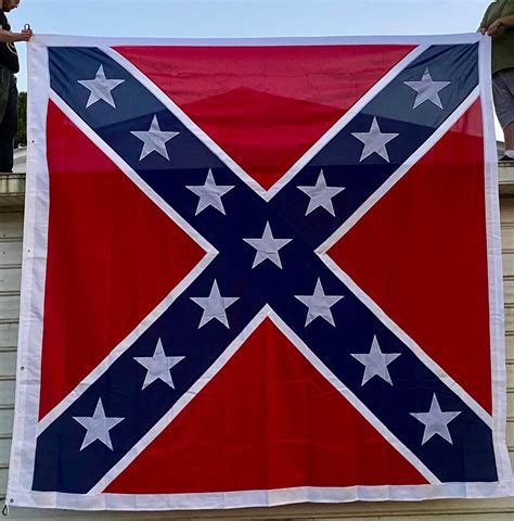 Confederate And Union Flags Crossed