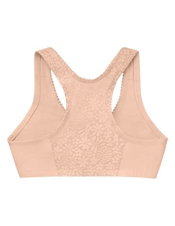 Glamorise Plus Size Front-Fastening Cotton T-Back 1908 | Ambrose Wilson