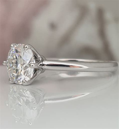 Luxurious 2 Ct Diamond Engagement Solitaire Ring Crown Style - Etsy