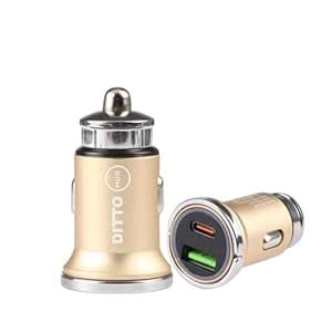 Amazon.in: Buy Ditto Hub 25 W Car Charger with Type-C and USB Port (No ...