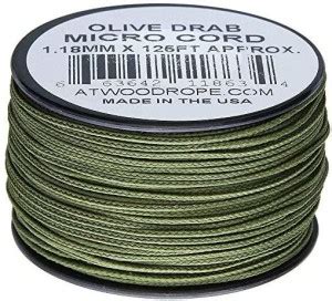 Atwood Rope MFG Micro Cord 125ft Olive Drab - Rope MFG Micro Cord 125ft ...