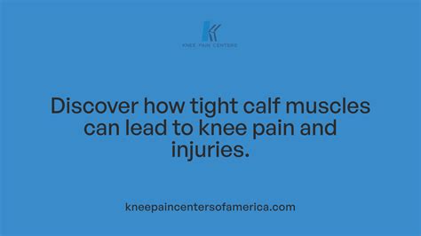 Can Tight Calves Cause Knee Pain