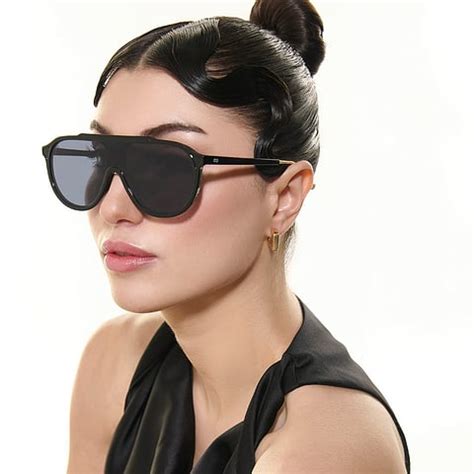Buy Grey Black Full Rim Aviator Vincent Chase NON-METAL SUN VCS000318 ...