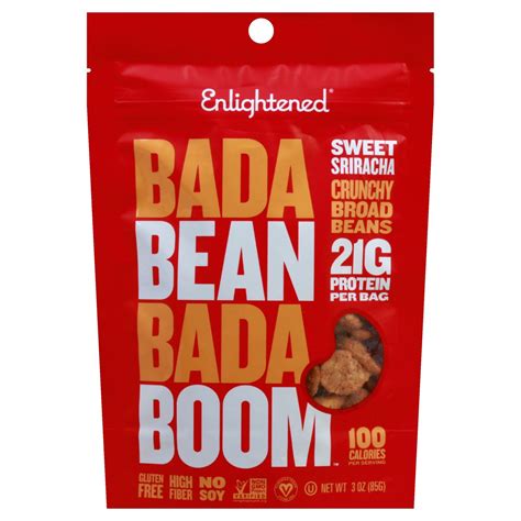 Enlightened Bada Bean Bada Boom Sriracha Crunchy Broad Beans - Shop ...