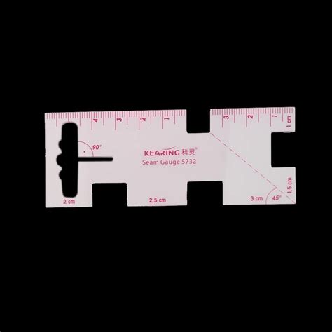 1 Piece PVC Seam Gauge Sewing Ruler Quilting Measurement for Sewing ...