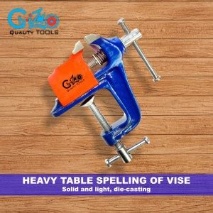 gizmo Hand vice, Hand Vise, Baby Vise, Table Baby Vice Clamp Red ...