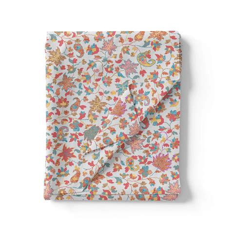 Digital Printed Pashmina Fabric Floral Pattern Unstitched Fabric – FAB ...