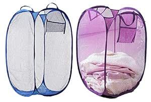 Heart Home Nylon 2 Piece Mesh Laundry Basket,20Ltr (Multi) - CTHH13093 ...
